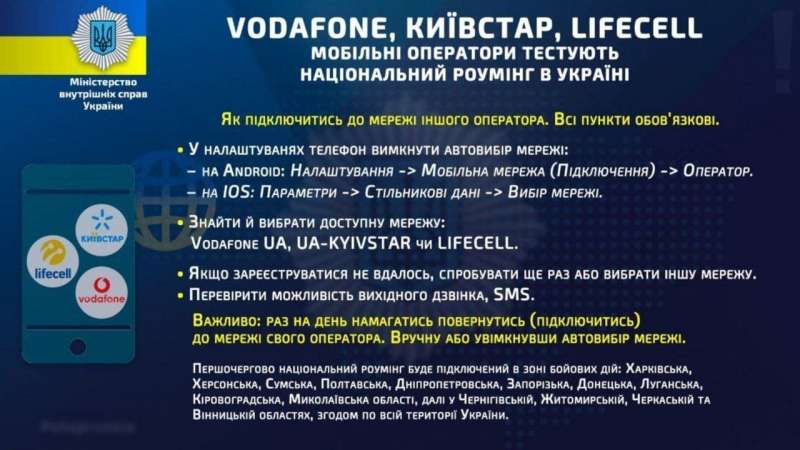 На тлі збою в Київстар. Як підключити безкоштовний національний роумінг